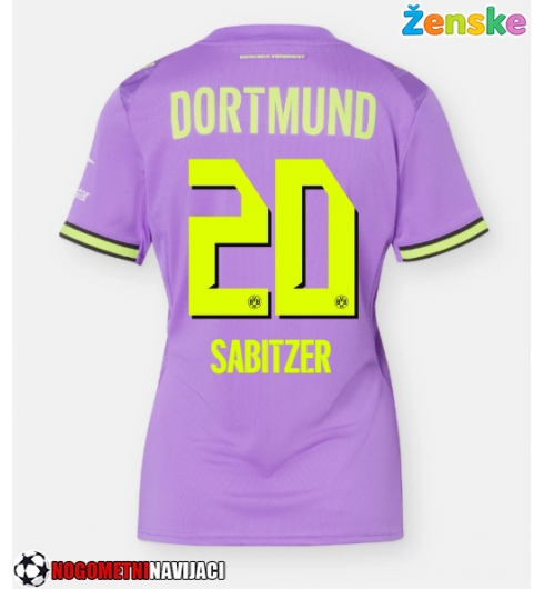 Ženske Nogometnih dresov Borussia Dortmund Marcel Sabitzer #20 Tretji 2026-27 Kratki rokavi Ženske Nogometnih dresov Borussia Dortmund Marcel Sabitzer #20 Tretji 2026-27 Kratki rokavi